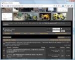 Forum Preview extension showing regular listing in bottom and the generated Photo Gallery on top.